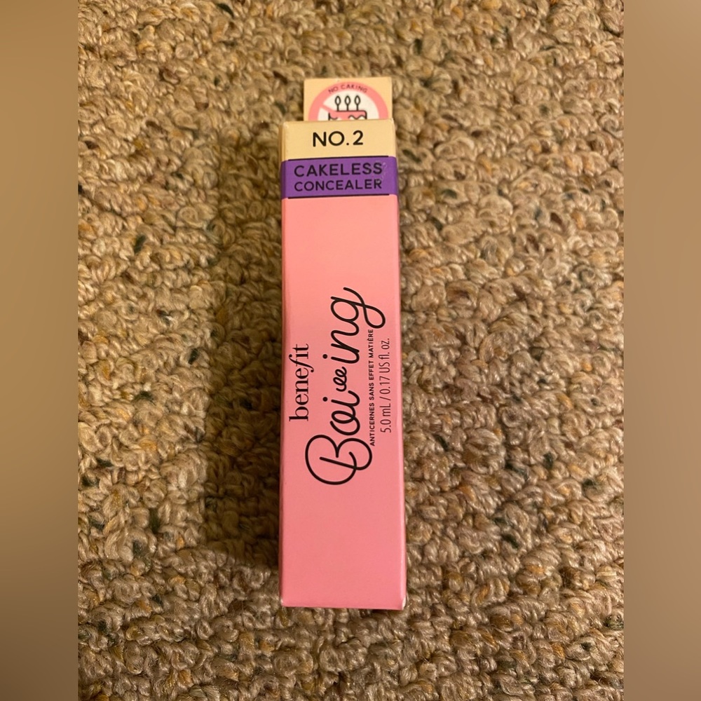 BRAND NEW BENEFIT BOI-ING CAKELESS FULL COVERAGE CONCEALER IN SHADE NO. 2